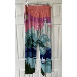 Brief Insanity Peanuts Snoopy Cosmic Camping Mountain Sunset Pajama Pants XL